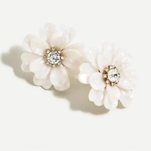 Elegant Floral Crystal Earrings